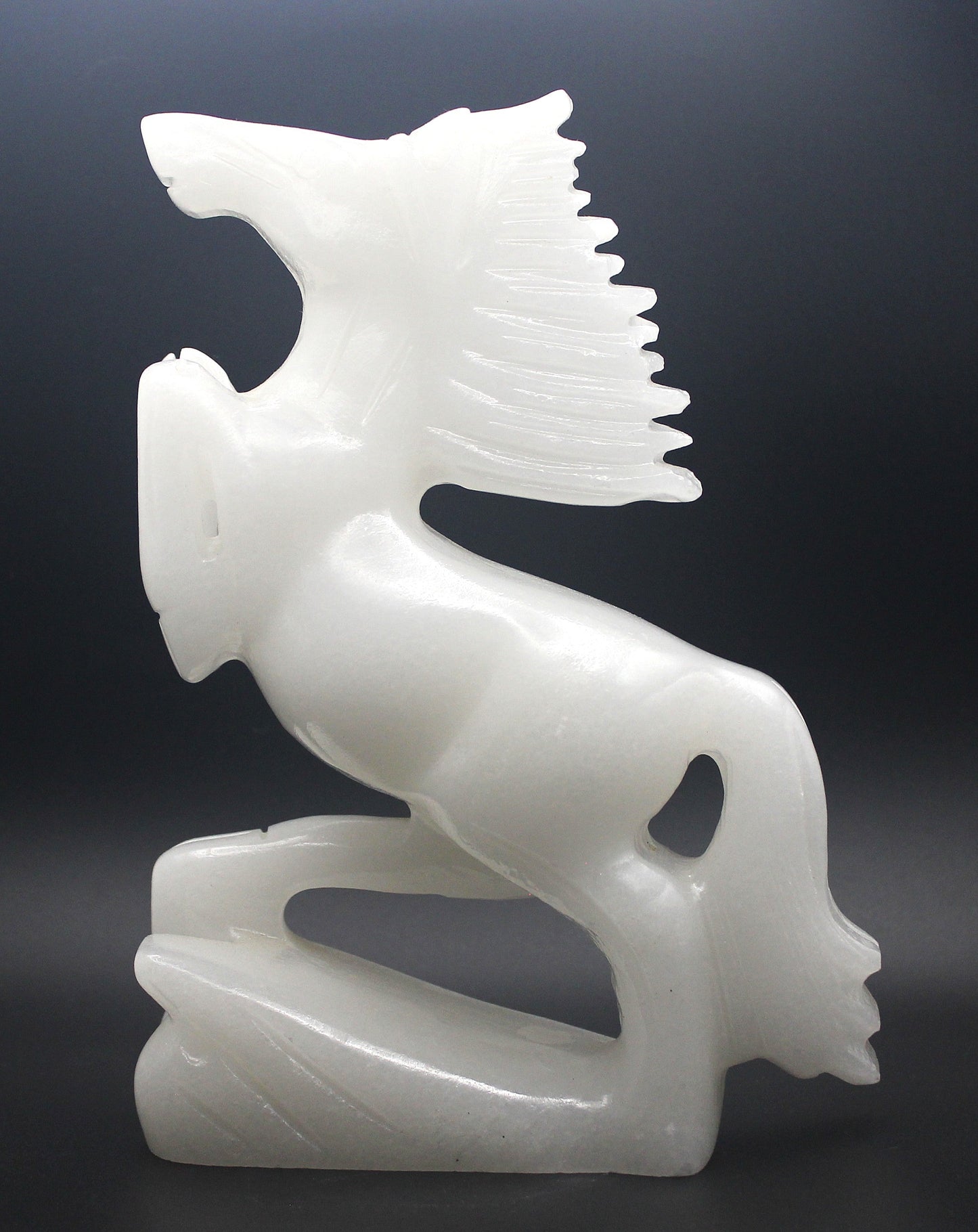 White Calcite Horse