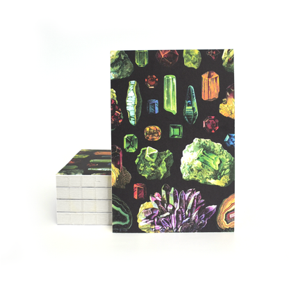 *Vintage Crystals & Minerals Exposed Coptic Binding Notebook