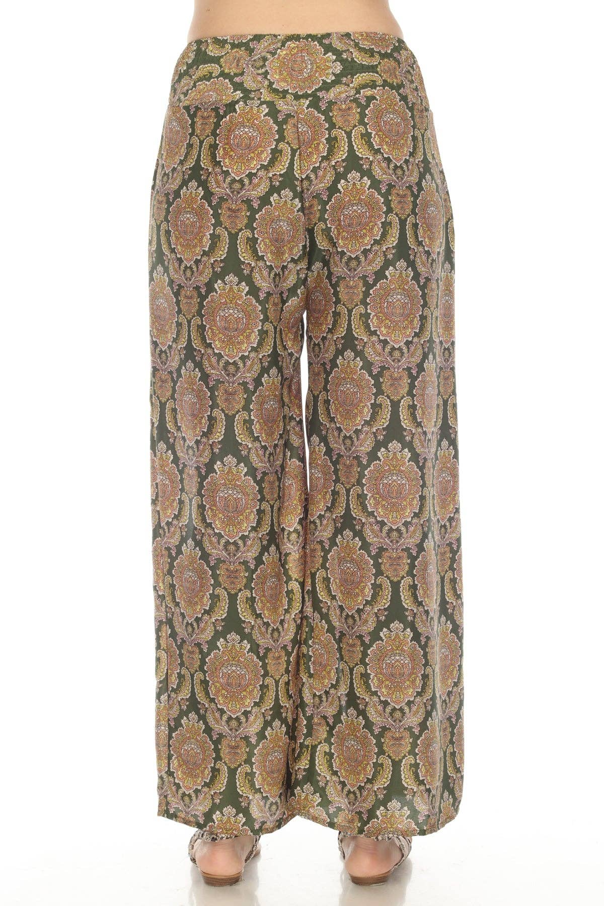*PolySilk Faux Wrap Pants