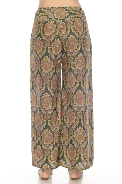 *PolySilk Faux Wrap Pants
