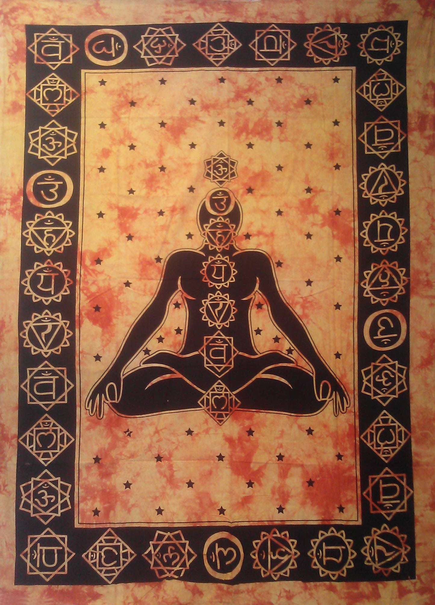 Orange Chakra Meditation Tapestry