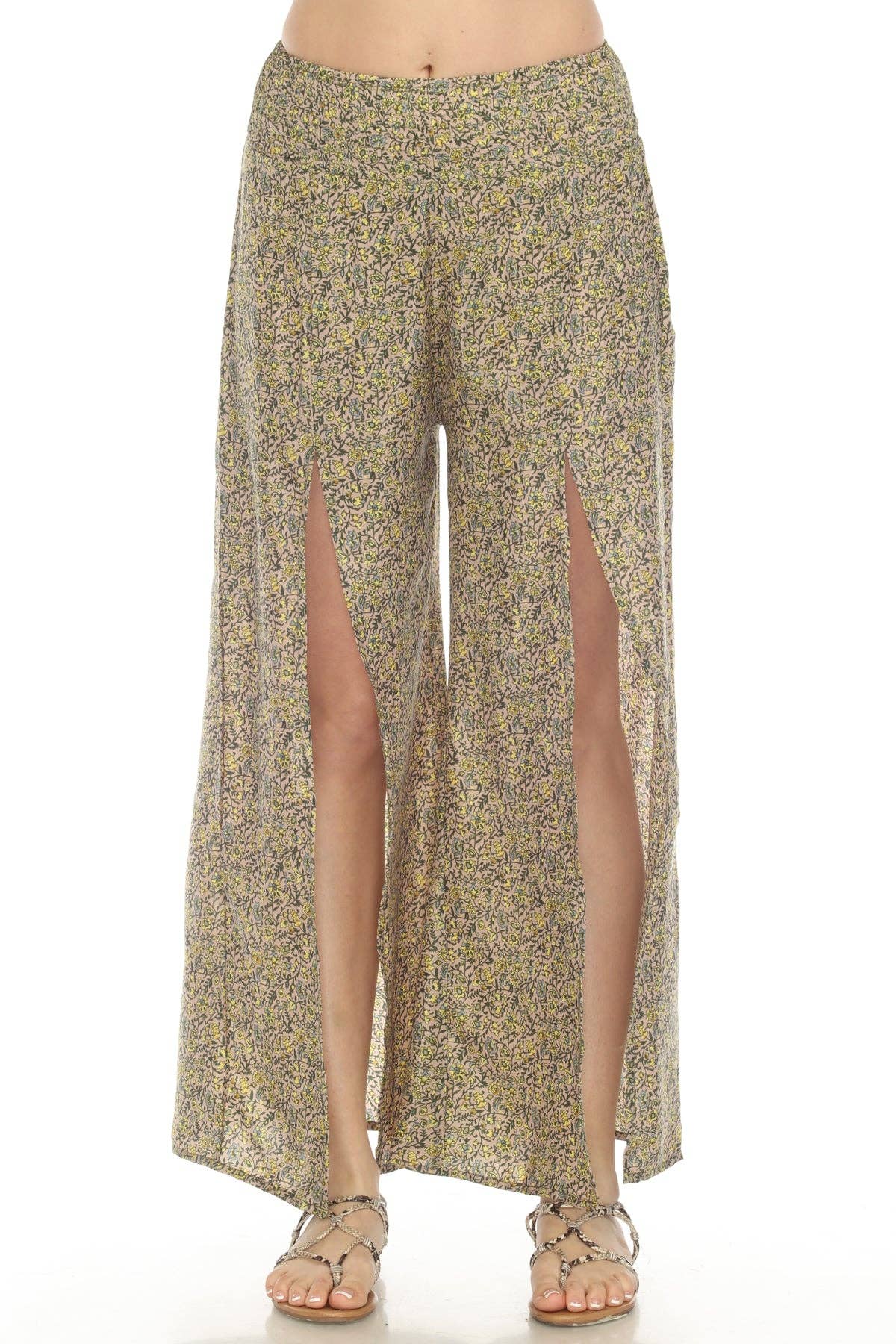 *PolySilk Faux Wrap Pants