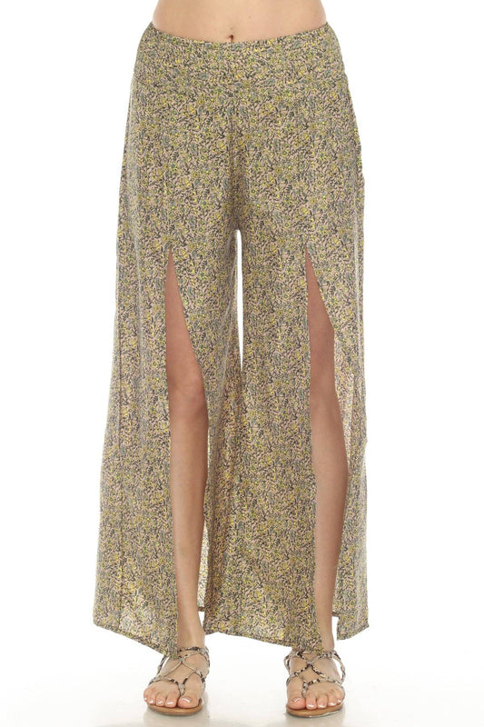 *PolySilk Faux Wrap Pants