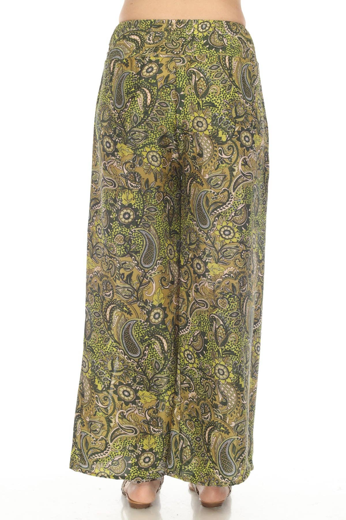 *PolySilk Faux Wrap Pants