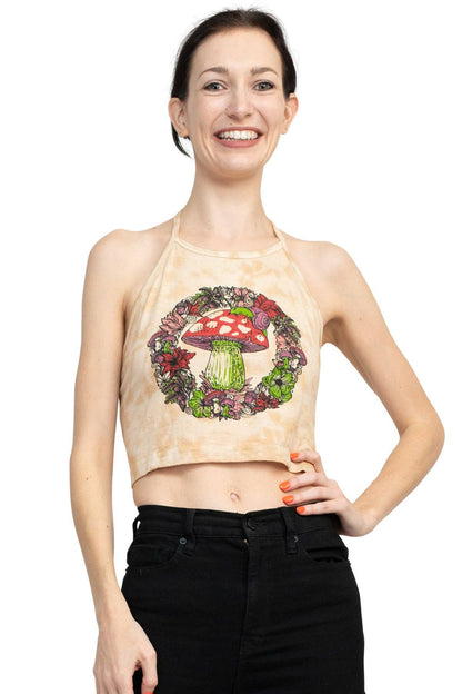 *Woodland Mushroom Halter Top