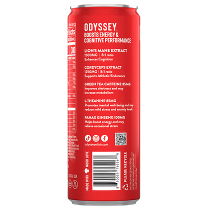 Passion Fruit Orange Guava 85mg Sparkling Mushroom Energy