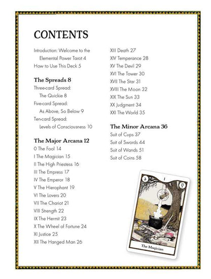 Elemental Power Tarot by Melinda Lee Holm