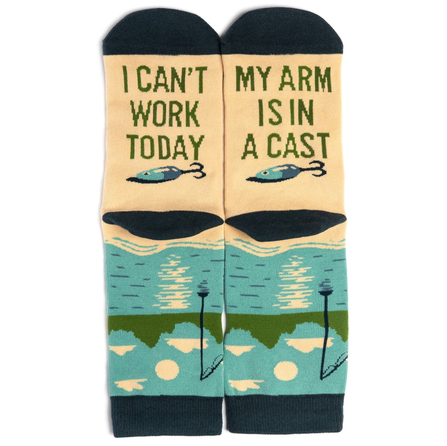 *I Can't Work Today, My Arm Is In A Cast Socks