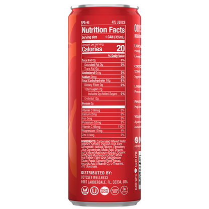 Strawberry Passion Fruit Revive Sparkling Mushroom Hydration