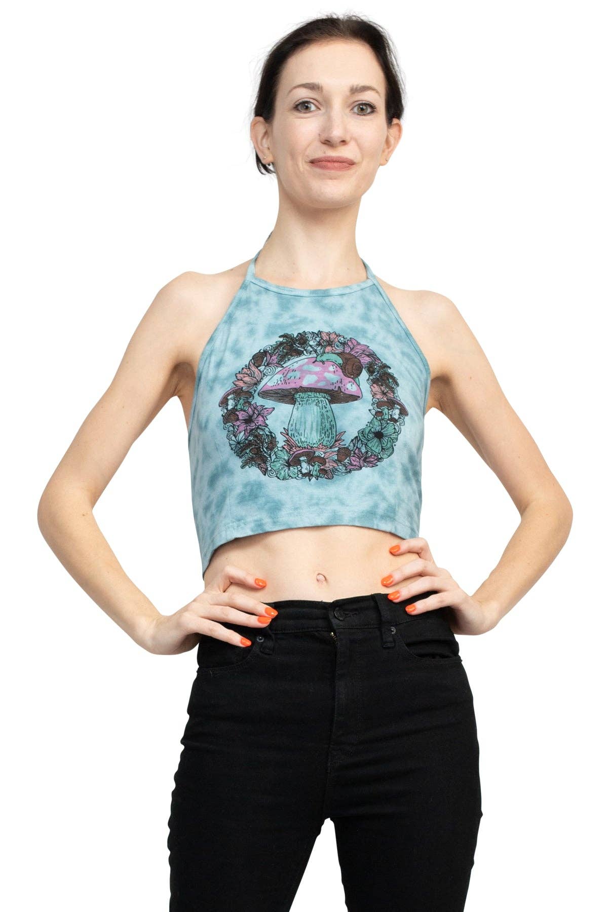 *Woodland Mushroom Halter Top