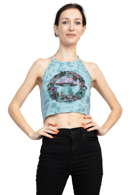 *Woodland Mushroom Halter Top