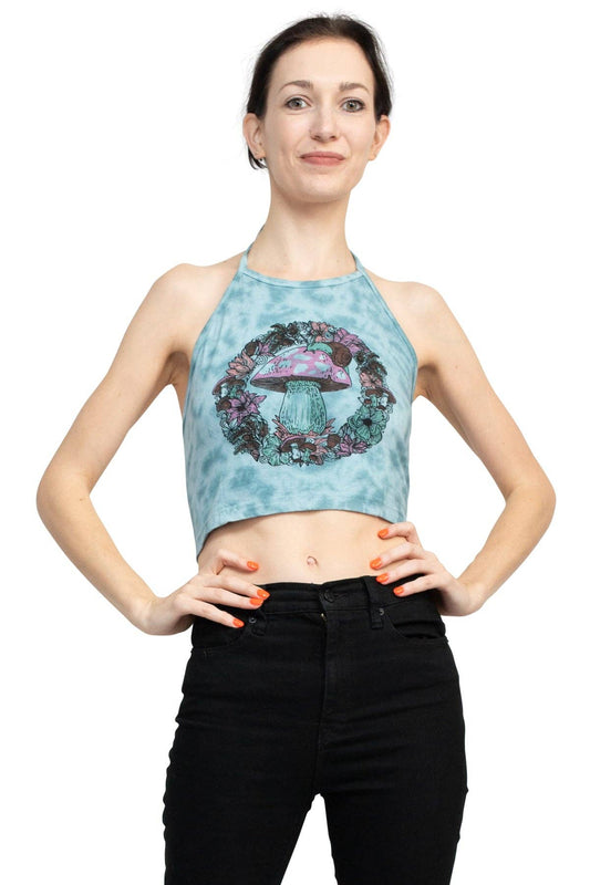 *Woodland Mushroom Halter Top