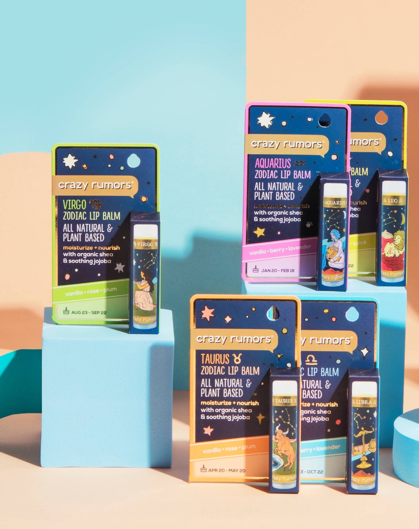 All Natural, Vegan Zodiac Virgo Earth Blend Lip Balm Card