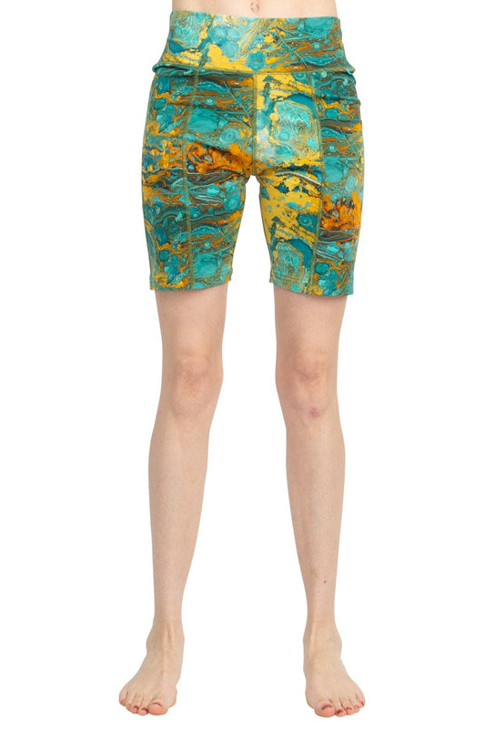 *Psychedelic Marble Bike Shorts