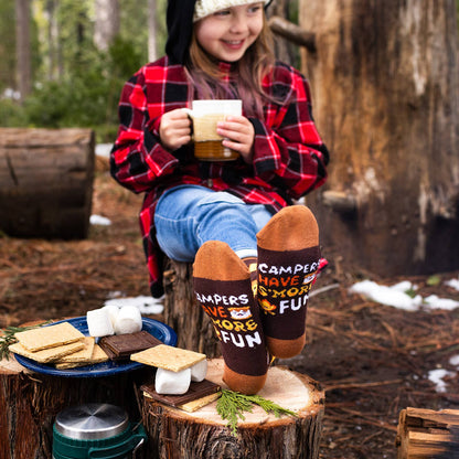 *Campers Have S'more Fun (Kids) Socks