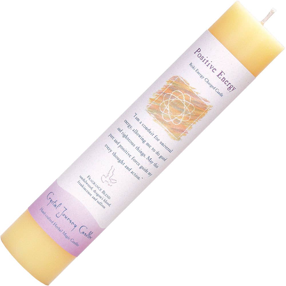 Reiki Herbal Pillar Candle Positive Energy