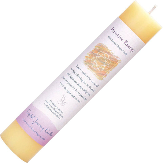 Reiki Herbal Pillar Candle Positive Energy