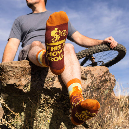 *This Is How I Roll (Mountain Biking) Socks
