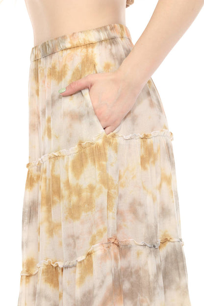 *Tiedye Gauze Skirt