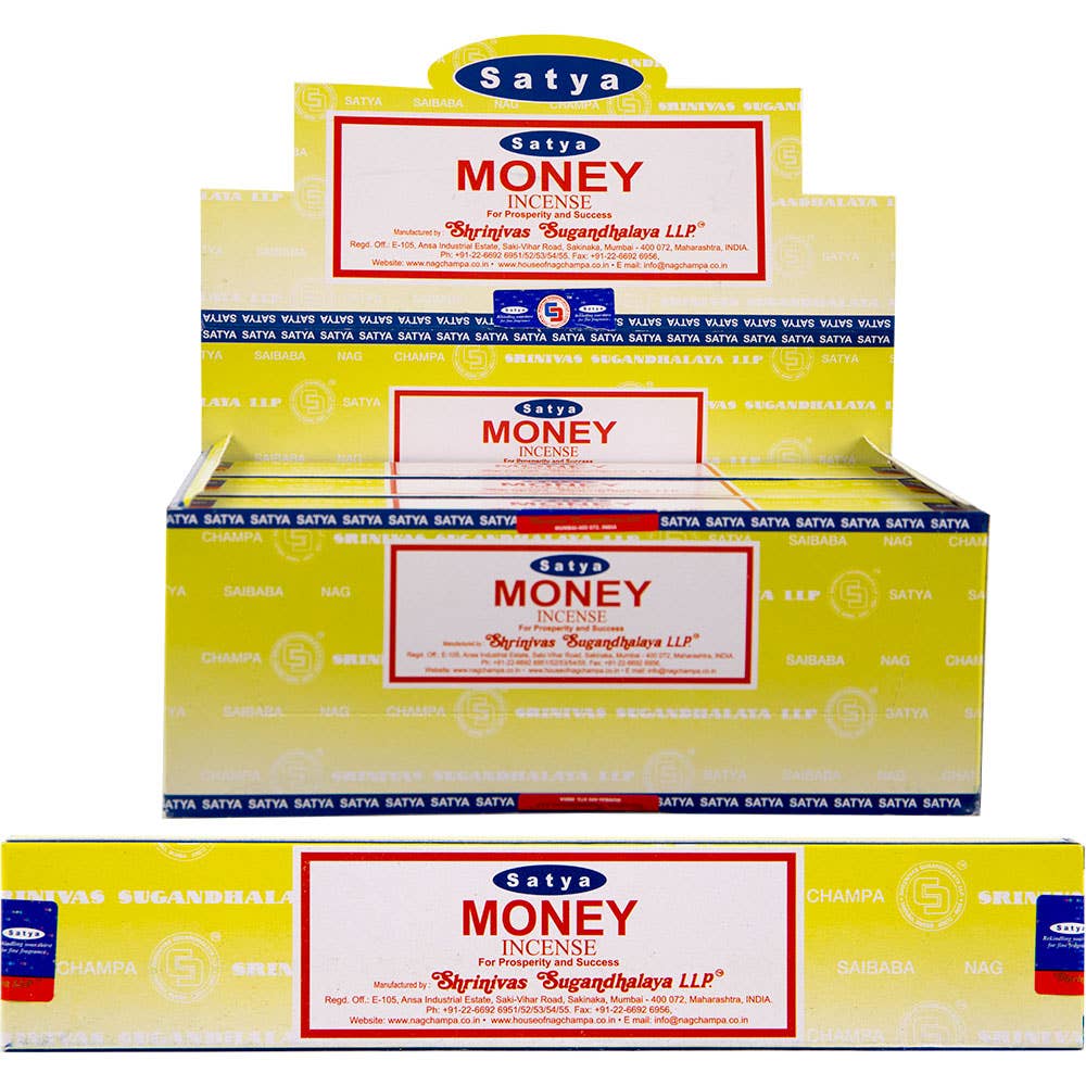 Satya Colored Nag Champa Incense 15 Gr Money