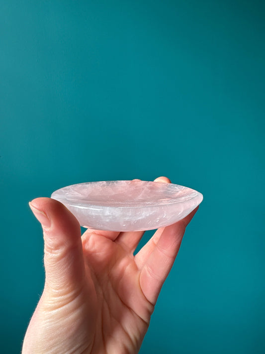 Rose Quartz Offering Bowl/Plate