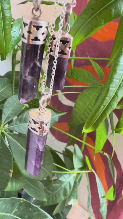 Amethyst Polished Point Pendant