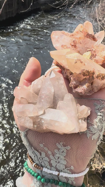 Fire Quartz Cluster