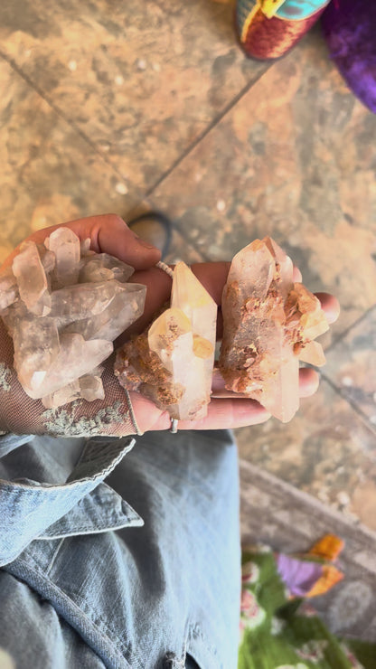 Fire Quartz Cluster
