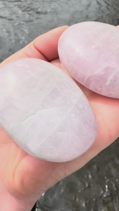 Kunzite Palm Stone