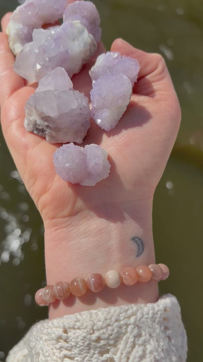 Lavender Spirit Quartz Cluster – High Vibration Crystal for Peace, Unity & Spiritual Growth