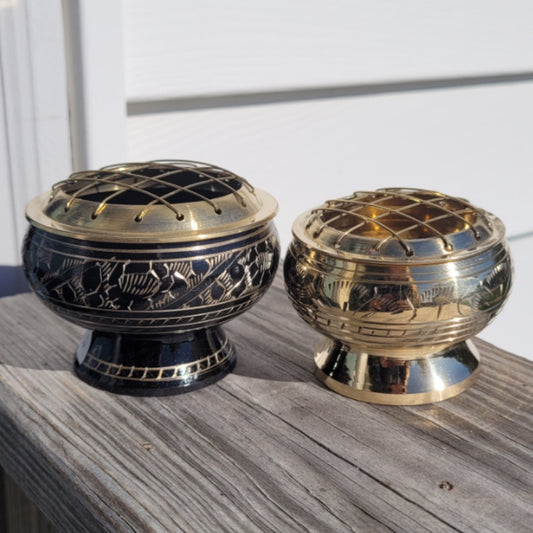*Incense Holder Bowl With Grid
