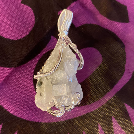*Pendant Wire Wrap Apophyllite