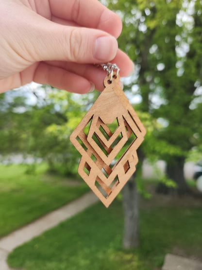 *Earring Wooden